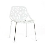 Designetsamaison - chaise design blanche - lily
