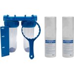Pack de filtration d'eau double porte filtre plus filtre anti sdiment 10 microns et 5 microns thermosoude ...