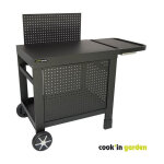 Desserte cook'in garden reva 110 premium - 100% m�tal - surface de travail (l. 108 x l. 55 cm) - 1 tablette ...
