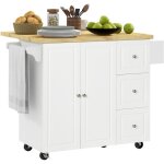 Desserte de cuisine multi rangement 3 tiroirs 2 portes avec étagère rack épices porte - torchons plateau ... Desserte de cuisine multi rangement 3 tiroirs 2 portes avec étagère rack épices porte - torchons plateau ...