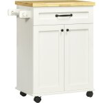 Desserte de cuisine - placard porte avec étagère réglable, tiroir, porte - torchon - blanc bois d'hévéa ... Desserte de cuisine - placard porte avec étagère réglable, tiroir, porte - torchon - blanc bois d'hévéa ...