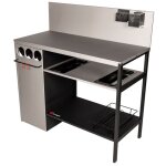 Homemaison - desserte wallis acier laque 110. 5 x 53. 5 x 113cm