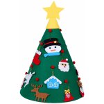 Dessin anime de type f en feutre de decoration d'arbre de noel sapin de noel non tisse