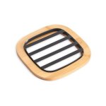 Msv - dessous de plat style industriel bambou & acier elie noir mat Msv - dessous de plat style industriel bambou & acier elie noir mat