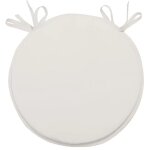 Dessus de chaise bistrot 40 cm alix blanc, par soleil d'ocre