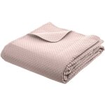 Dessus de lit 2 taies dolce rose 260x240cm atmosphera cr�ateur d'int�rieur