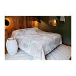 Linder - dessus de lit effet fourrure 'lofoten' - 240x250cm - taupe