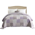 Woltu dessus de lit patchwork, couvre - lit matelass, jet de lit pour lit double, 150x200cm, patchwork ...