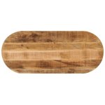 Dessus de table 100x50x3, 8cm ovale bois massif de manguier brut vidaxl