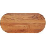 Dessus de table 110x50x3, 8 cm ovale bois massif d'acacia - vidaxl