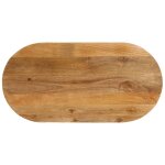 Dessus de table 120x60x2, 5 cm ovale bois massif de manguier vidaxl