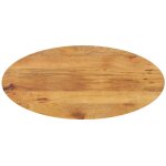 Dessus de table 140x50x2, 5 cm ovale bois massif de manguier vidaxl