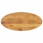 Dessus de table 140x50x3, 8 cm ovale bois massif de manguier vidaxl