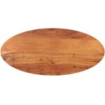 Dessus de table 140x60x3, 8 cm ovale bois massif d'acacia vidaxl