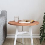 Dessus de table �40x1, 5 cm rond bois massif de h�tre vidaxl