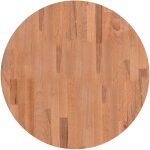 Dessus de table �60x2, 5 cm rond bois massif de h�tre vidaxl