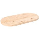 Dessus de table 60x30x2, 5 cm bois de pin massif ovale vidaxl