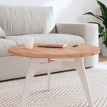 Dessus de table �70x2, 5 cm rond bois massif de h�tre vidaxl
