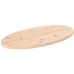 Dessus de table 70x35x2, 5 cm bois de pin massif ovale