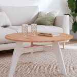 Dessus de table �80x1, 5 cm rond bois massif de h�tre vidaxl