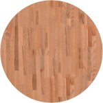 Dessus de table �80x1, 5 cm rond bois massif de h�tre vidaxl