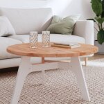 Dessus de table �80x2, 5 cm rond bois massif de h�tre vidaxl