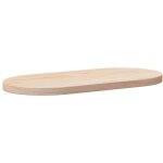 Dessus de table 80x40x2, 5 cm bois de pin massif ovale