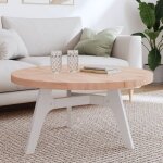Dessus de table �90x4 cm rond bois massif de h�tre vidaxl
