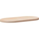 Dessus de table 90x45x2, 5 cm bois de pin massif ovale