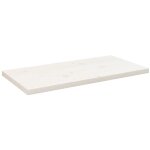 Dessus de table blanc 80x40x2, 5 cm bois de pin massif - vidaxl
