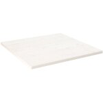 Dessus de table blanc 90x90x2, 5 cm bois de pin massif vidaxl