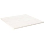 Vidaxl ? dessus de table blanc 90x90x2, 5 cm ? bois de pin massif trait� ? coins arrondis pour s�curit� ...