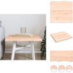 Dessus de table bois ch�ne massif non trait� bordure assortie - plateau de table - dessus de table - ...