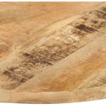 The living store dessus de table bois de manguier solide rond 25 - 27 mm 70 cm - dessus de table - table ...