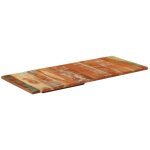 Dessus de table rectangulaire 60x140 cm 25 - 27 mm bois rcupr