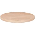 Dessus de table rond �40x2, 5 cm bois de ch�ne massif non trait� - dessus de table - plateau de table ...