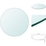 Dessus de table ronde en verre tremp� 300 mm - plateau de table rond - dessus de table en verre - verre ...