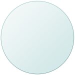 Dessus de table ronde en verre tremp� 900 mm