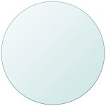 Dessus de table ronde en verre tremp� 900 mm vidaxl