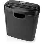 Destructeur de documents 6x pages a4 10 l norme de securite din 2 190 w noir