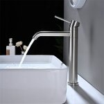Detbom - mitigeur de lavabo haut robinet salle de bain pour lavabo ou vasque robinet lavabo pivotant ...