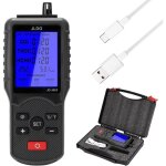 D�tecteur de co2 8 en 1 ? testeur qualit� air tvoc hcho ? �cran lcd ? batterie lithium 1800mah ? plage ...