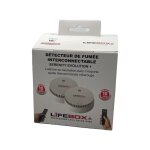 2 d�tecteurs de fum�e 10 ans interconnectables jusqu'� 24 appareils - t�l�commande tv