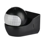 D�tecteur de mouvement infrarouge r�glable � 180� v - tac montage au plafond, noir (max. 400 w), ip44 ...