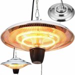 No brand - deuba chauffage suspendu projecteur chauffant 1500w infrarouge extrieur chauffage lectrique ...