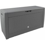 Deuba - coffre de rangement malle 310 litres stockage coussins avec roulettes extrieur jardin modle ...