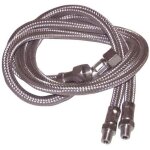 Deux flexibles fioul m�le 1 / 4' (8 / 13) x femelle 3 / 8' (12 / 17) droit �12 mm longueur 1000 mm pour ...