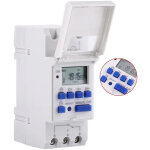 Devenirriche - programmateur horaire electrique minuterie relais interrupteur horaire afficheur lcd pr�r�glage ...