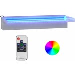 Déversoir pour cascade avec led rvb inox 45 cm vidaxl Déversoir pour cascade avec led rvb inox 45 cm vidaxl