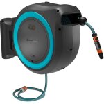 Dvidoir automatique mural sur batterie powerroll xl solo. sans batterie. tuyau 35m. bleu turquoise. ...